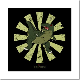 Sharptooth Retro Japanese Land Before Time Posters and Art